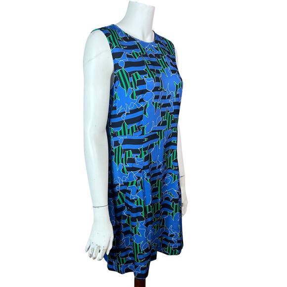 Diane Von Furstenberg Dress Size 12 sheath stripe colorful summer professional - Picture 5 of 14
